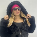 pelliccia con zip saturno